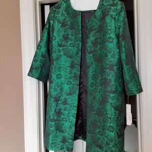 Preston & York Green Floral Jacket